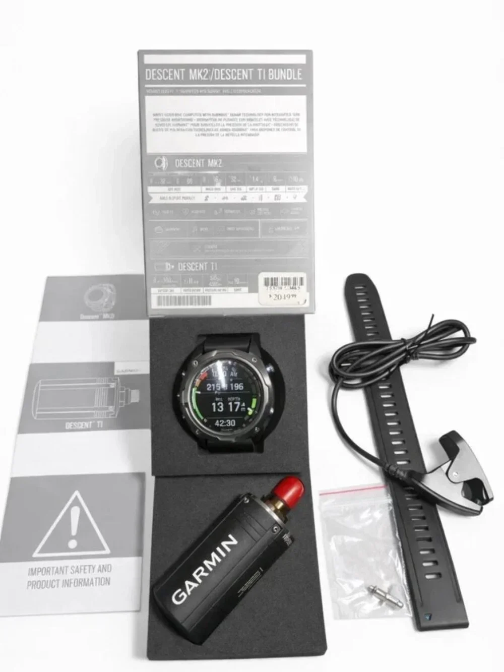Garmin Descent Mk2i Dive Computer Smartwatch GPS Titanium Black 52mm